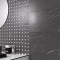Muse Coal 30 x 60cm ceramic marble effect tile room setting