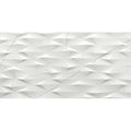 Muse White Prisma Decor 30 x 60cm ceramic marble effect tile face