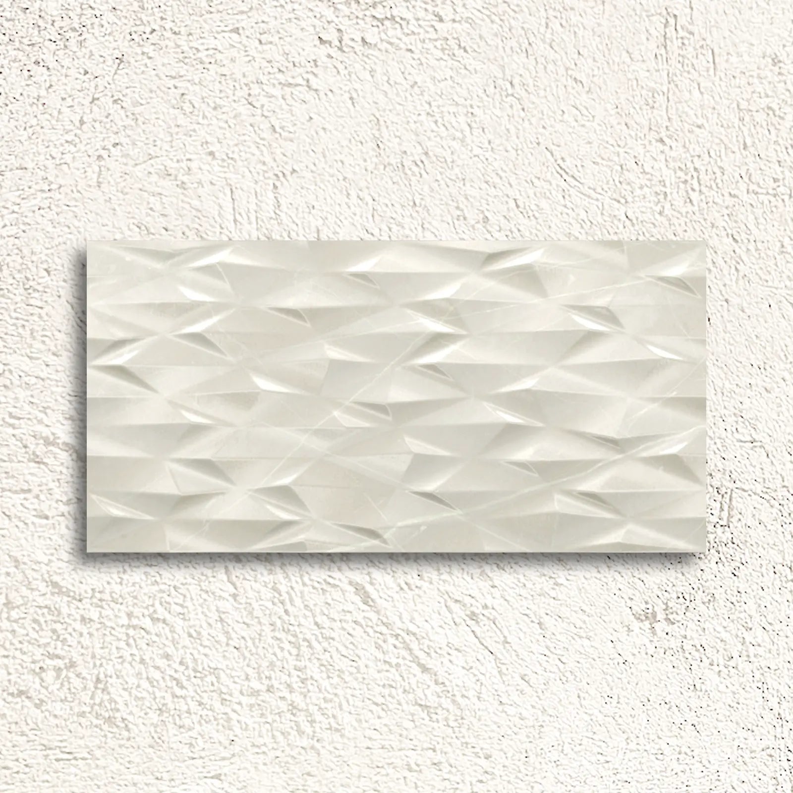Muse Ivory Prisma Decor 30 x 60cm ceramic marble effect tile face