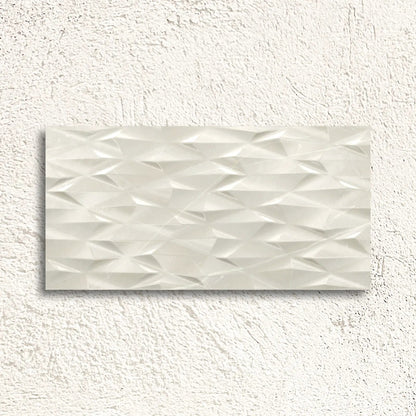 Muse Ivory Prisma Decor 30 x 60cm ceramic marble effect tile face