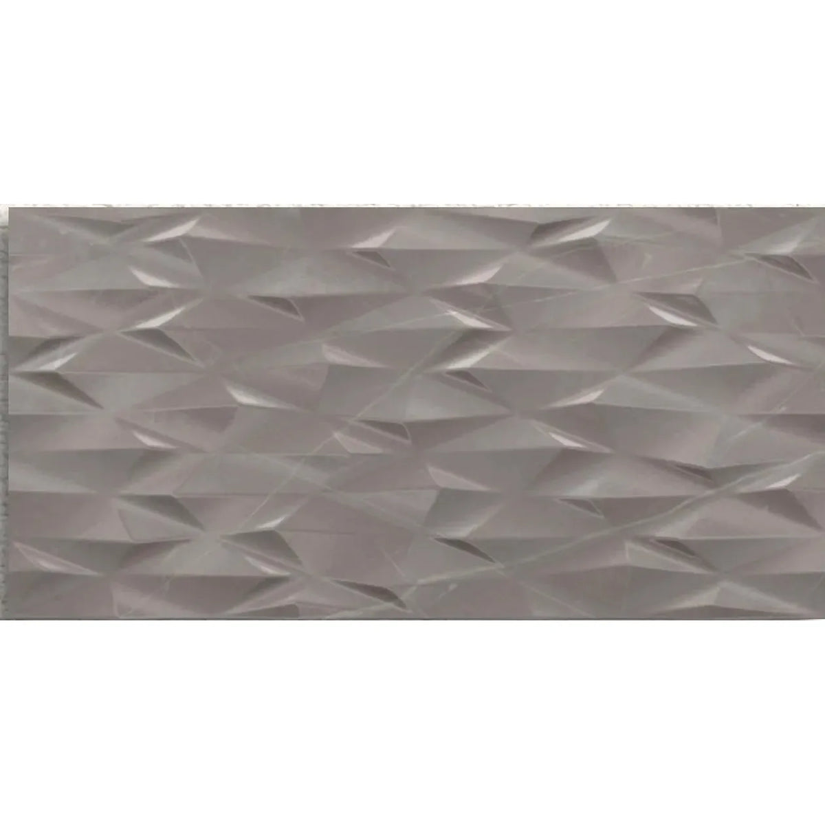 Muse Grey Prisma Decor 30 x 60cm ceramic marble effect tile face