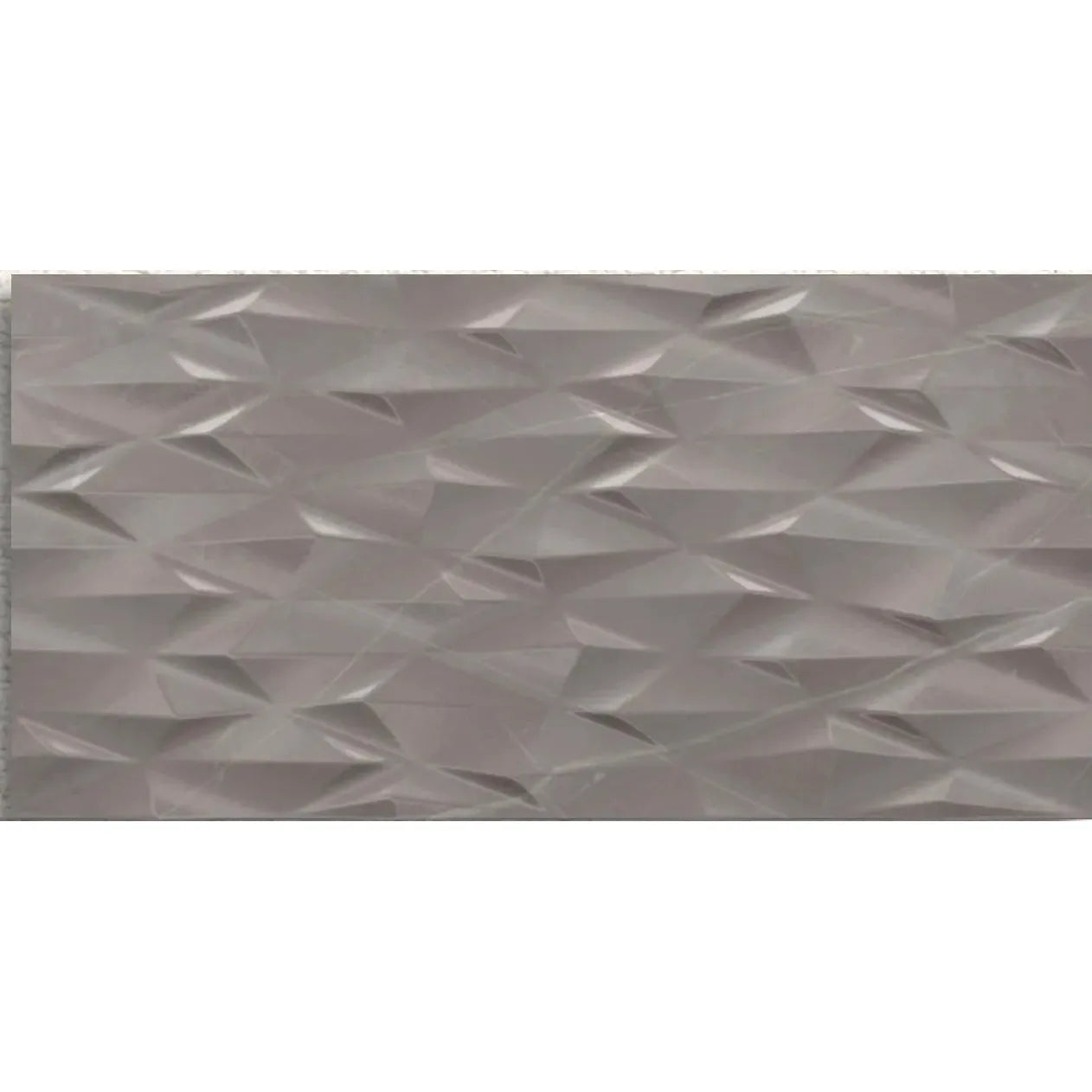 Muse Grey Prisma Decor 30 x 60cm ceramic marble effect tile face