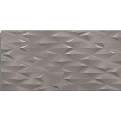 Muse Grey Prisma Decor 30 x 60cm ceramic marble effect tile face