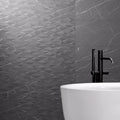 Muse Coal Prisma Decor 30 x 60cm ceramic marble effect tile room setting