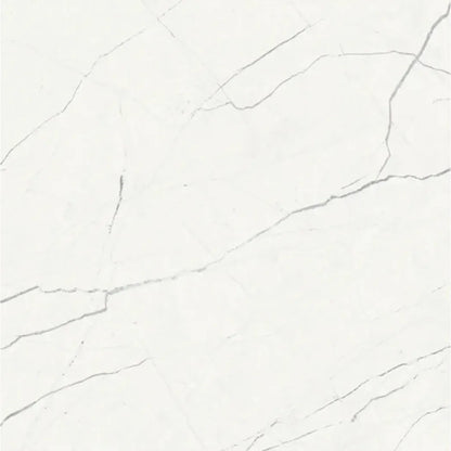 Muse White Natural 60 x 60cm porcelain marble effect tile face