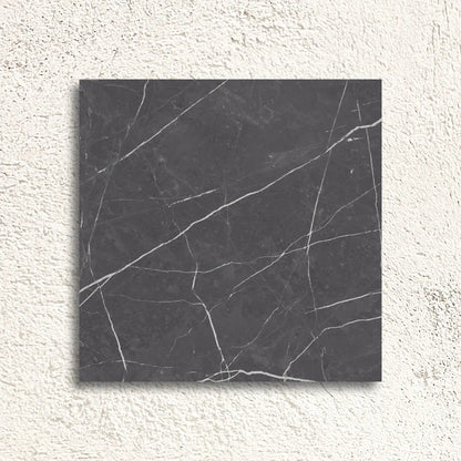 Muse Coal Natural 60 x 60cm porcelain marble effect tile face