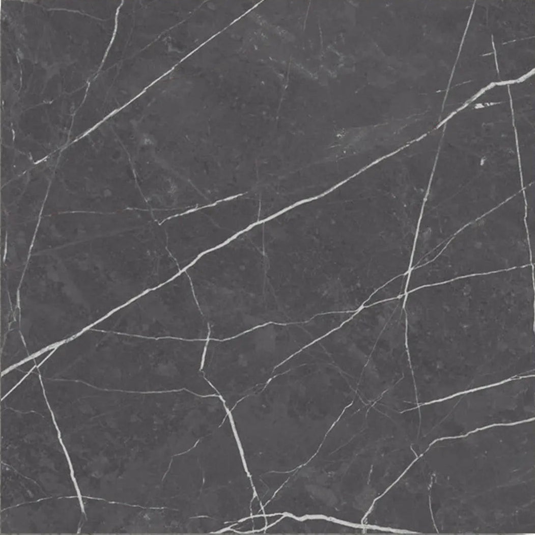 Muse Coal Natural 60 x 60cm porcelain marble effect tile face