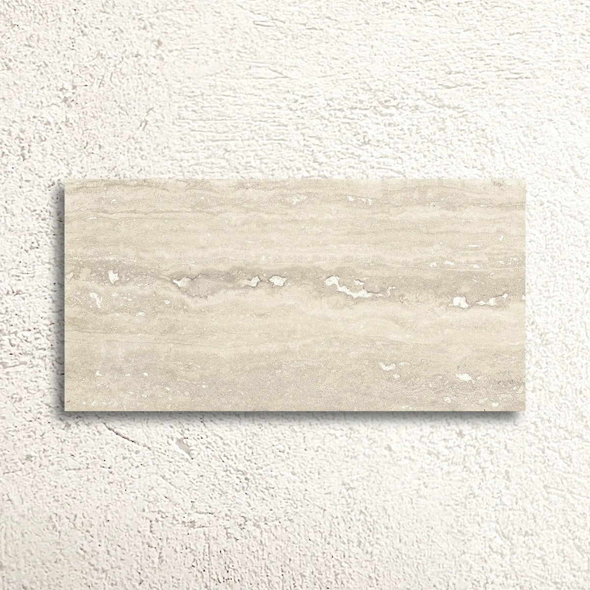 Pure Travertine Beige Matt 30 x 60cm glazed ceramic stone effect tile face