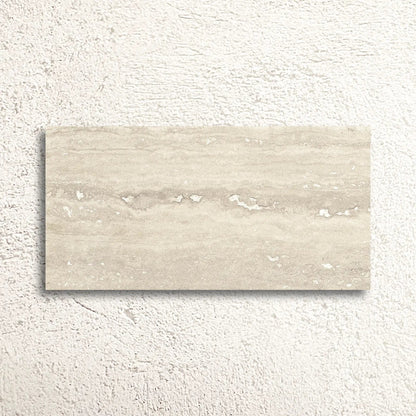 Pure Travertine Beige Matt 30 x 60cm glazed ceramic stone effect tile face