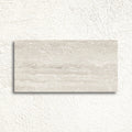Pure Travertine Grey Matt 30 x 60cm glazed ceramic stone effect tile face