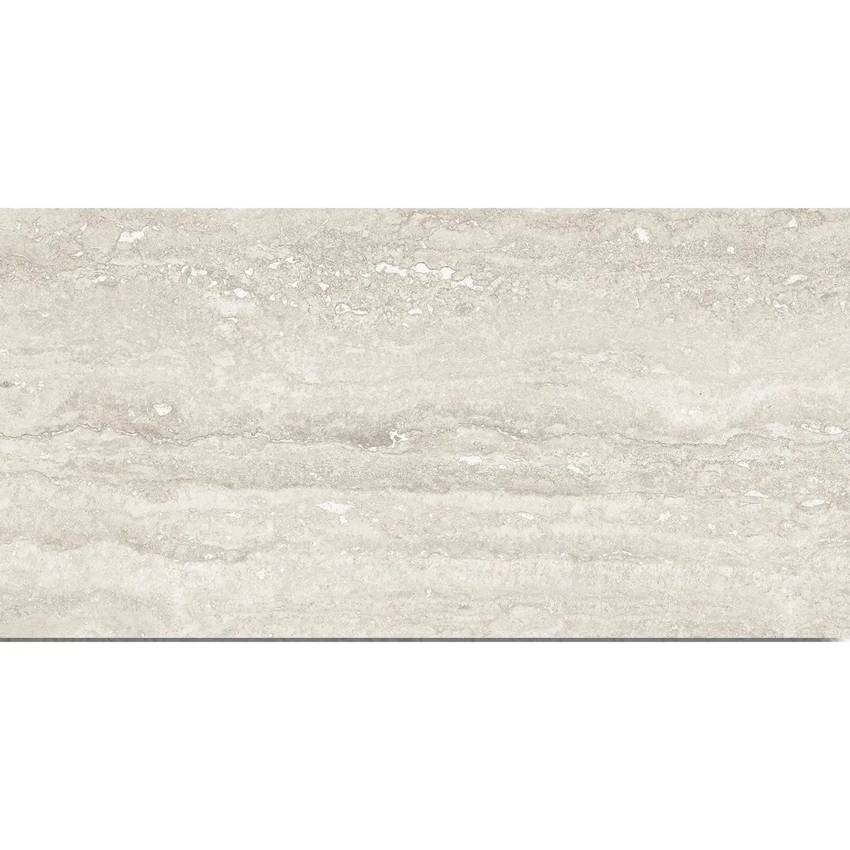 Pure Travertine Grey Matt 30 x 60cm glazed ceramic stone effect tile face