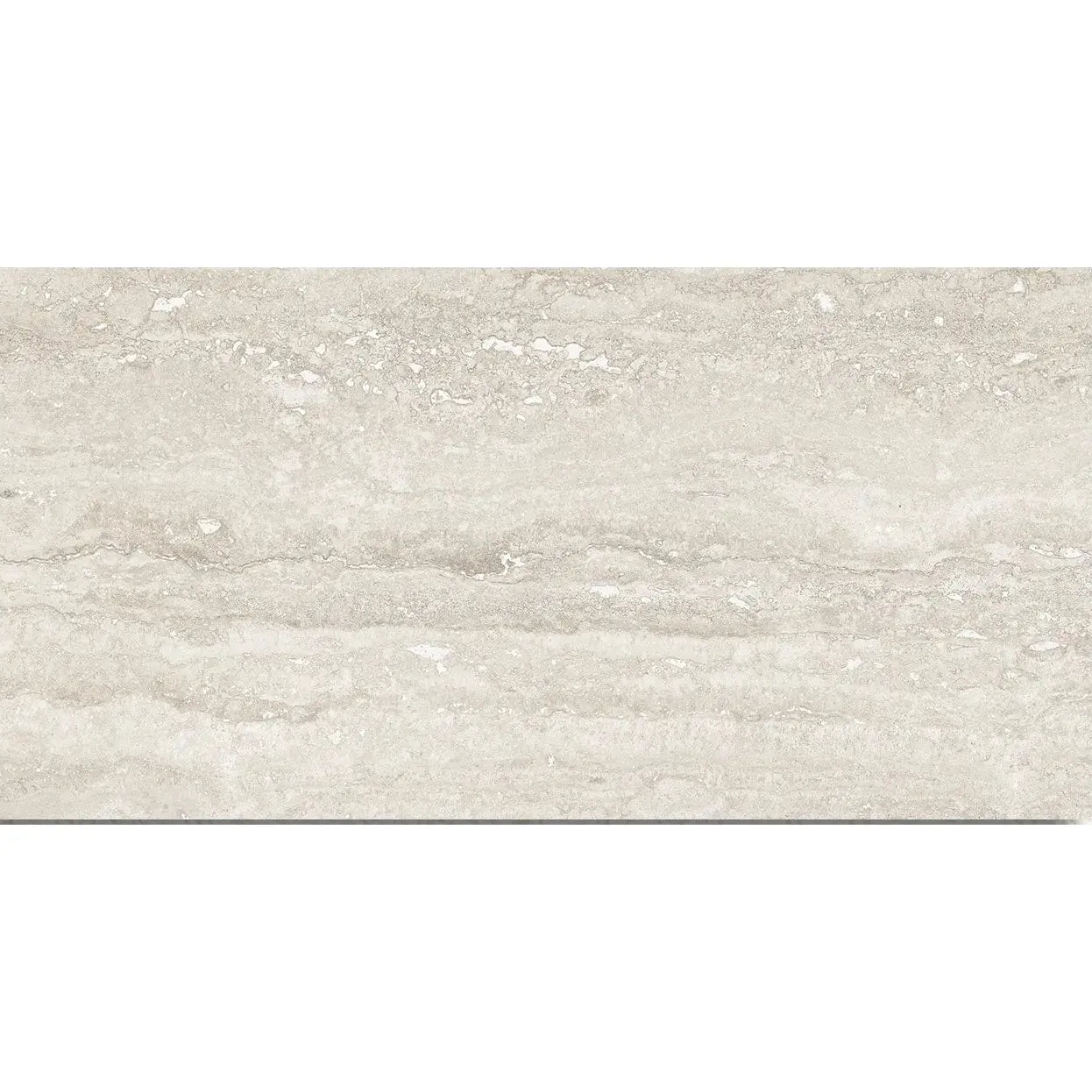 Pure Travertine Grey Matt 30 x 60cm glazed ceramic stone effect tile face