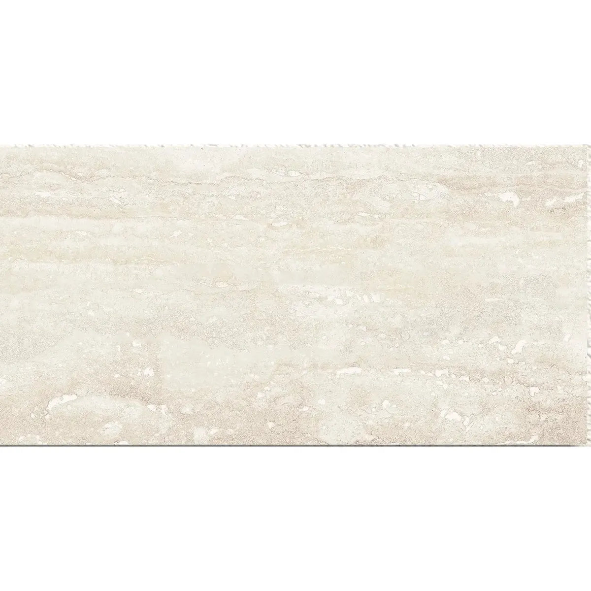 Pure Travertine Ivory Matt 30 x 60cm glazed ceramic stone effect tile face
