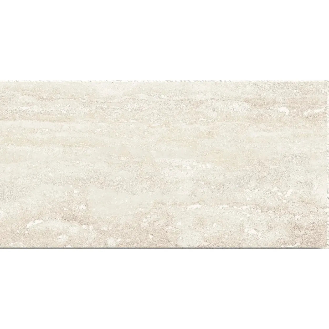 Pure Travertine Ivory Matt 30 x 60cm glazed ceramic stone effect tile face