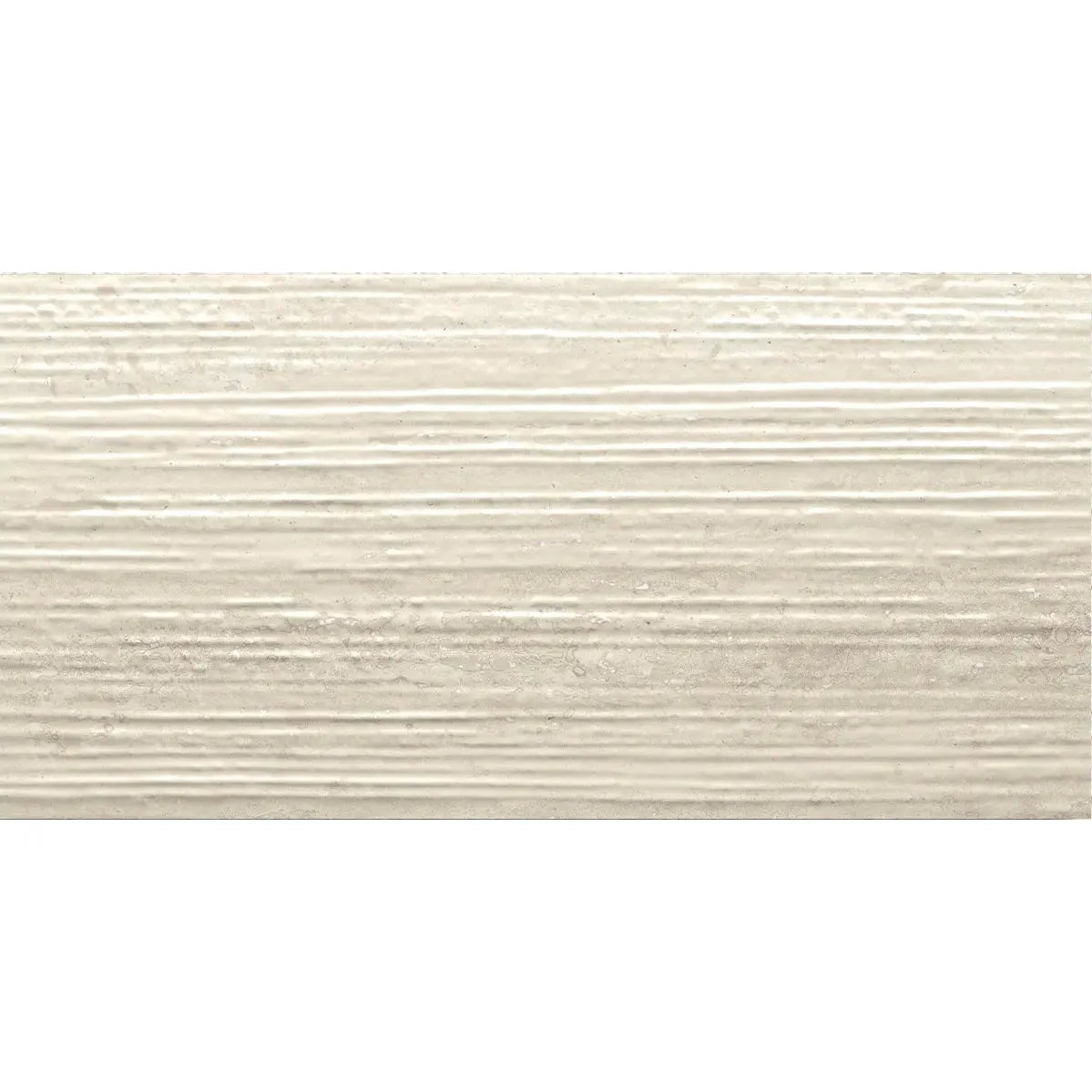 Pure Travertine Groove Beige Matt 30 x 60cm glazed ceramic stone effect tile face