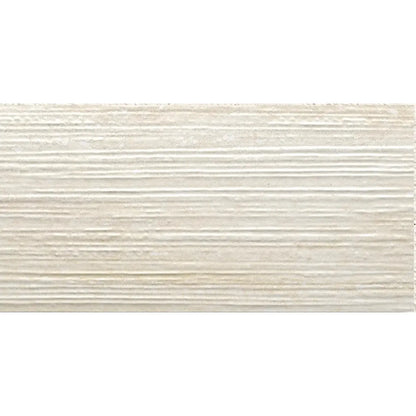 Pure Travertine Groove Ivory Matt 30 x 60cm glazed ceramic stone effect tile face