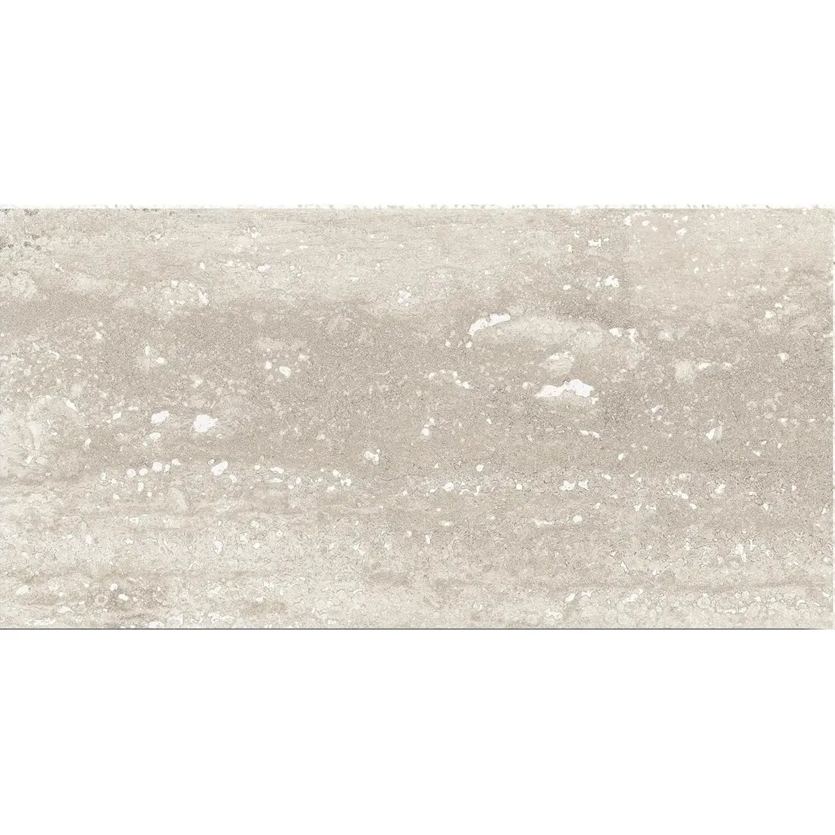 Pure Travertine Grey Natural Porcelain 30 x 60cm glazed porcelain stone effect tile face