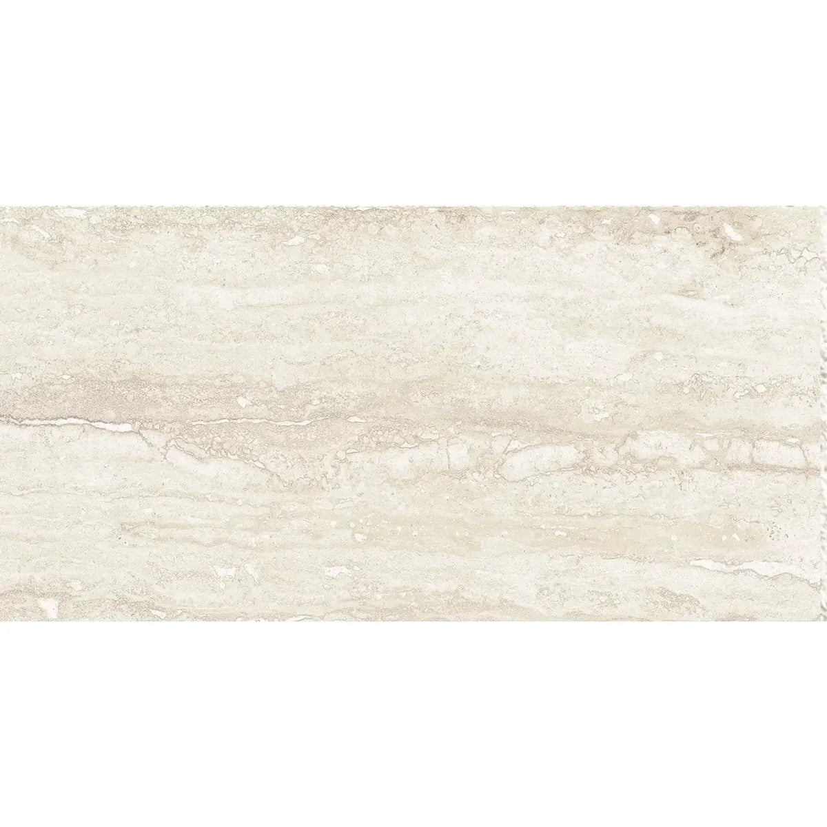 Pure Travertine Ivory Natural Porcelain 30 x 60cm glazed porcelain stone effect tile face