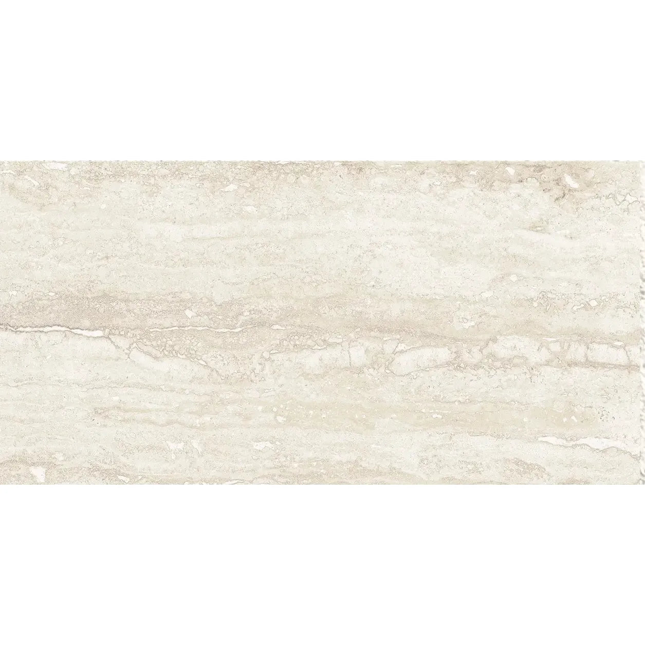 Pure Travertine Ivory Natural Porcelain 30 x 60cm glazed porcelain stone effect tile face