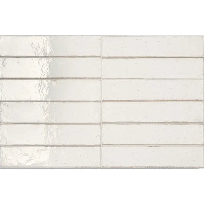 Lisbon Warm White Shine ceramic wall tiles 