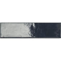 Lisbon Blue Cobalt Shine deep blue gloss ceramic zellige-style brick wall tile 5.6 x 26.7cm