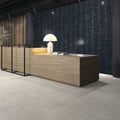 Lisbon Blue Cobalt Shine deep blue ceramic wall tiles in a bathroom interior