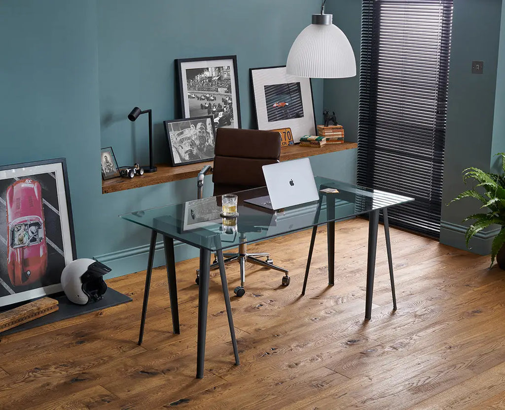 Berkley Cathedral Oak floor for cosy home office