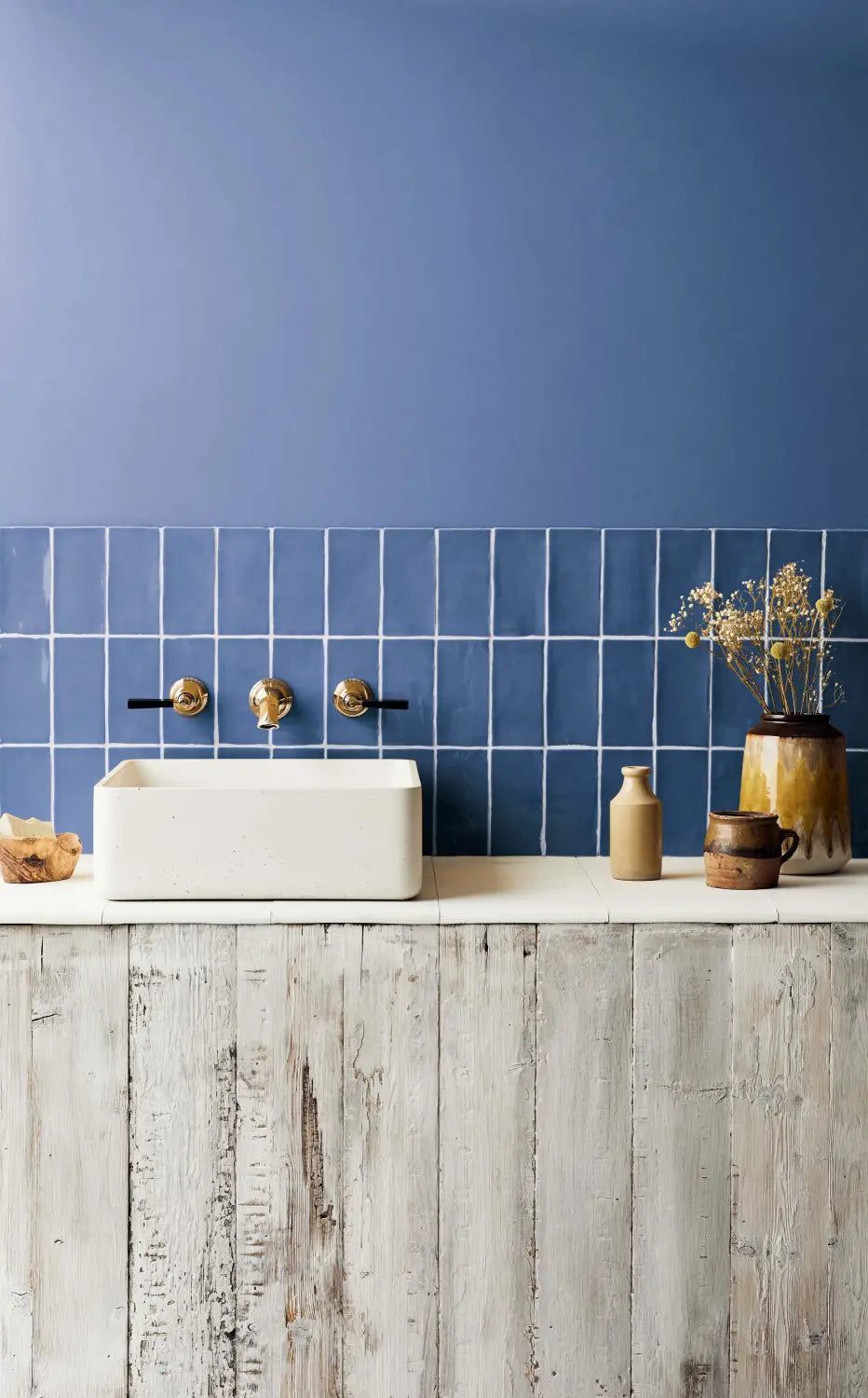 Navy Glazed metro tile stocked by Hyperion Tiles
