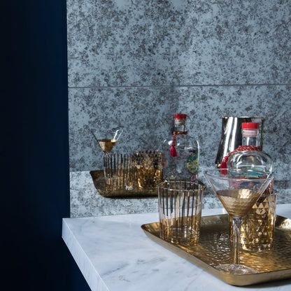 600 x 300mm Large Format Antique Mirror White