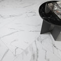 Calacatta Marble White Matt 59.8 x 119.8cm glazed porcelain marble effect tile room setting