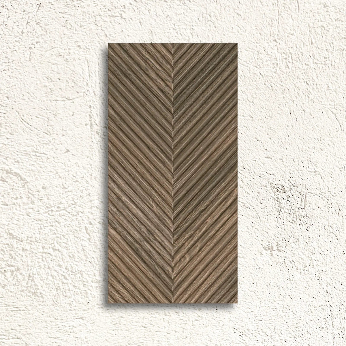 Drewno Brown Chevron 59.8 x 29.8cm porcelain wood effect tile face