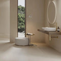 Athens Beige Mat 59.8 x 59.8cm glazed porcelain stone effect floor room setting
