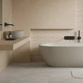 Athens Light Grey Mat 59.8 x 59.8cm glazed porcelain stone effect floor room setting