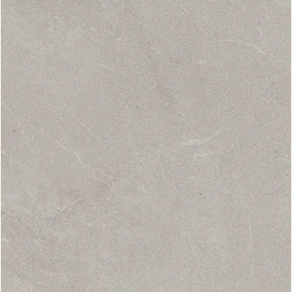 Athens Light Grey Mat 59.8 x 59.8cm glazed porcelain stone effect tile face