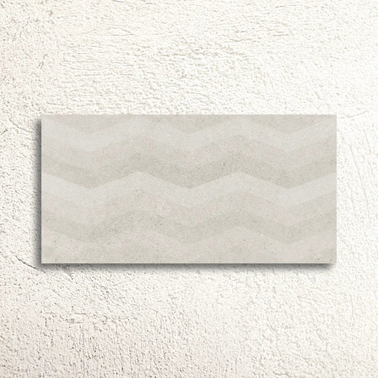 Moonstone White Struktura Décor 29.8 x 59.8cm Ceramic Tile - alternate view