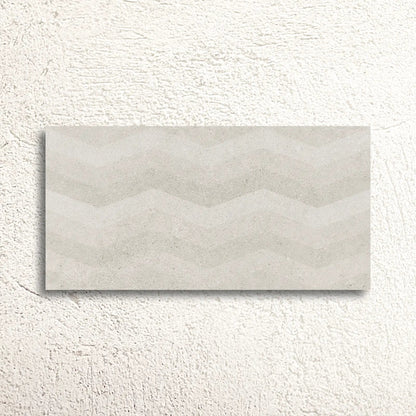 Moonstone White Struktura Decor 29.8 x 59.8cm ceramic matt textured tile face