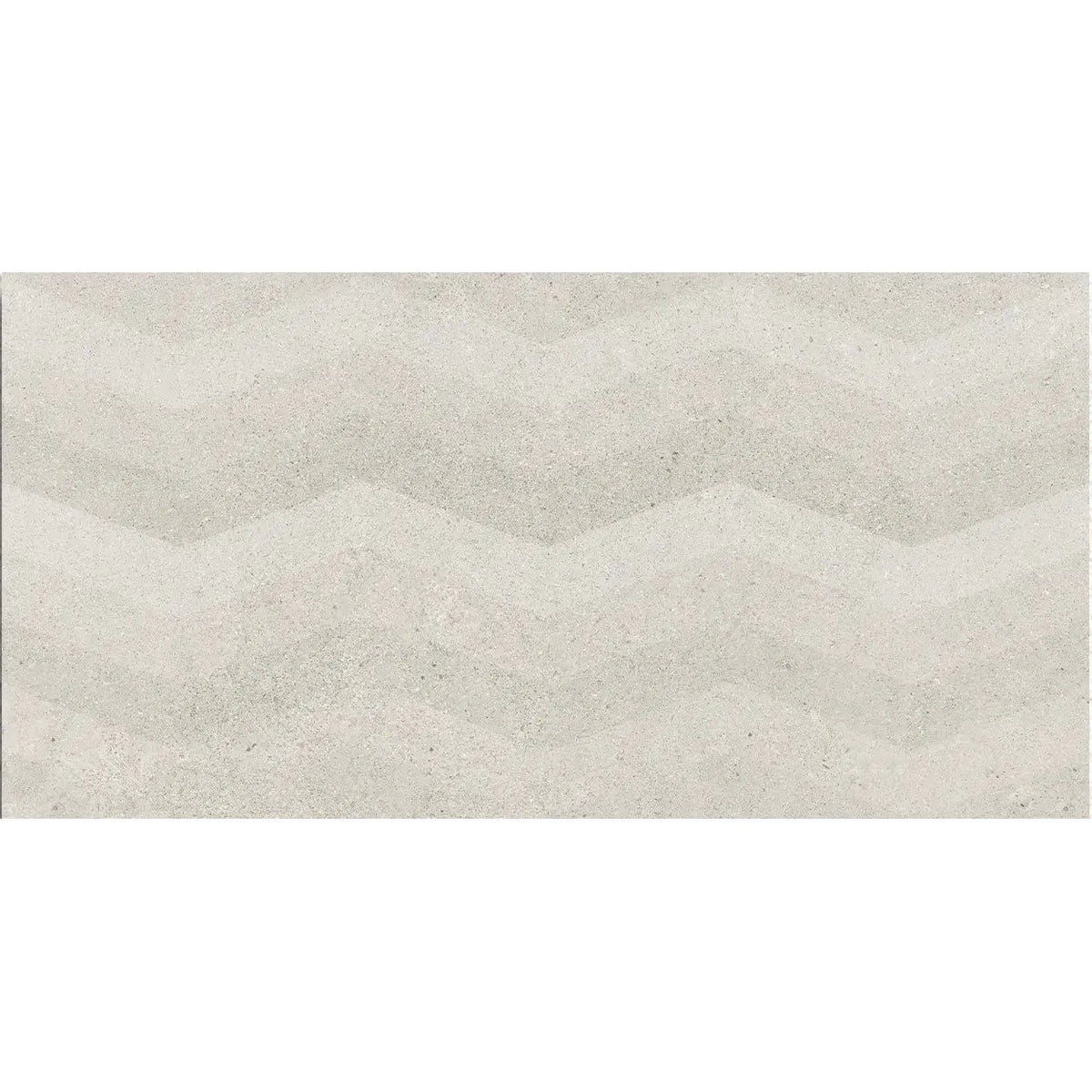 Moonstone White Struktura Decor 29.8 x 59.8cm ceramic matt textured tile face