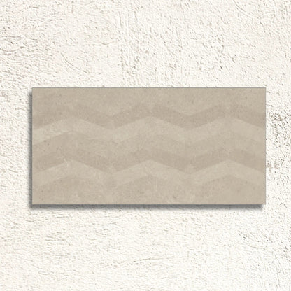 Moonstone Crema Struktura Decor 29.8 x 59.8cm ceramic matt textured tile face