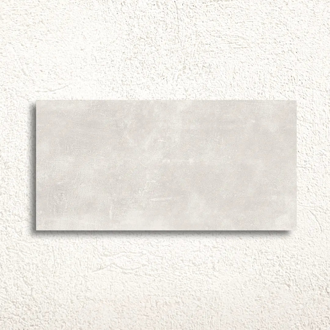 Stark White 30 x 60cm glazed ceramic stone effect tile face