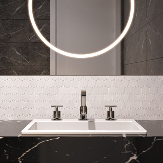 Dolomite Polished Marble Hexagon Mosaic Wall & Floor Tile