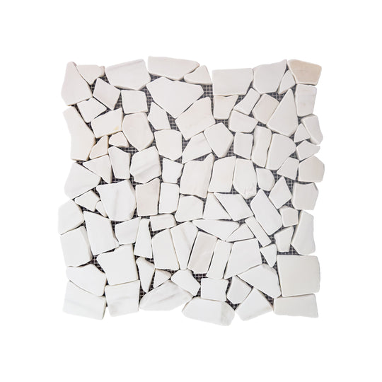 Pebble Dolomite Tumbled Marble Mosaic Wall & Floor Tile