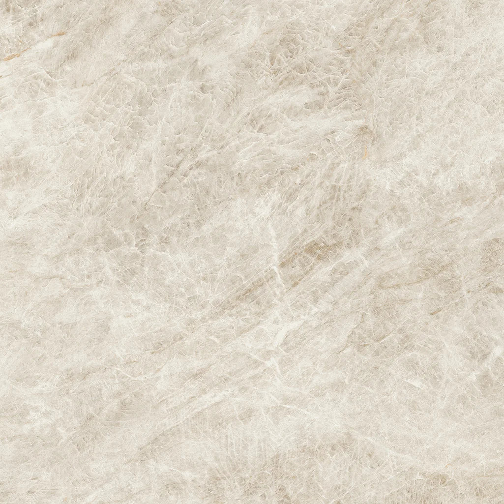 Cream-colored fluffy faux fur fabric with soft textured surface from marvel diva taj mahal polished and matt collection
