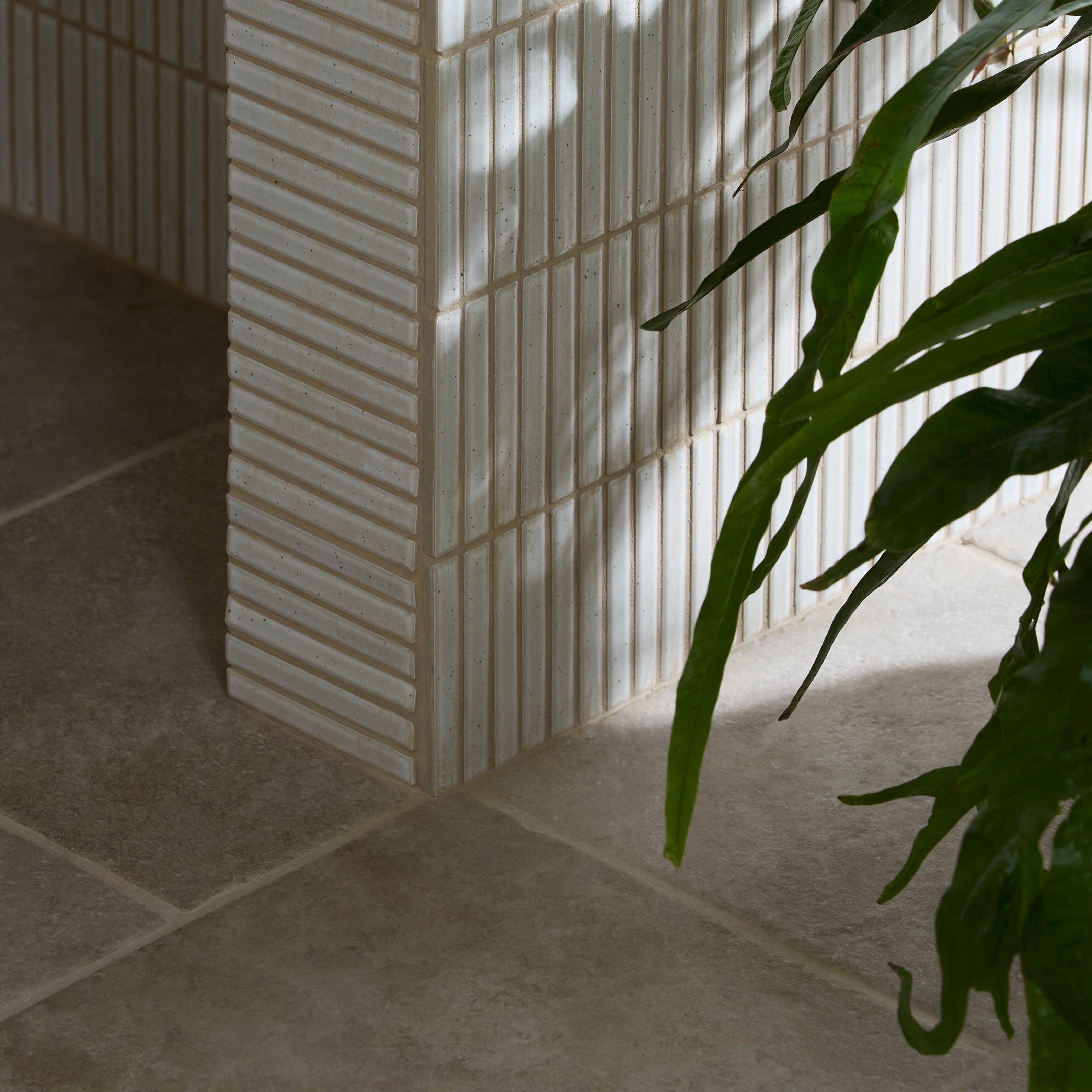 Abbey Porcelain Square Dove Wall & Floor Tile 25x25cm