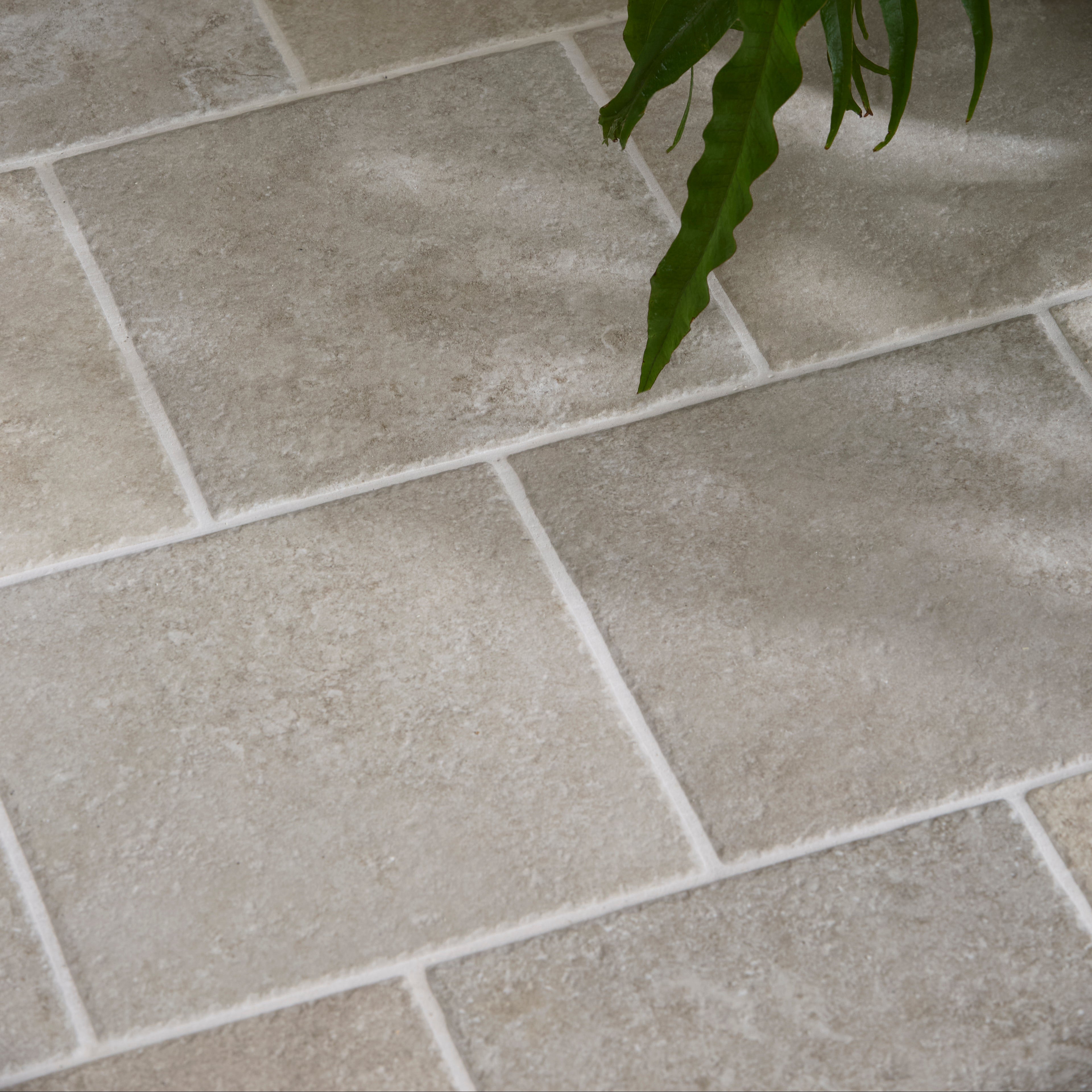 Abbey Porcelain Square Dove Wall & Floor Tile 25x25cm