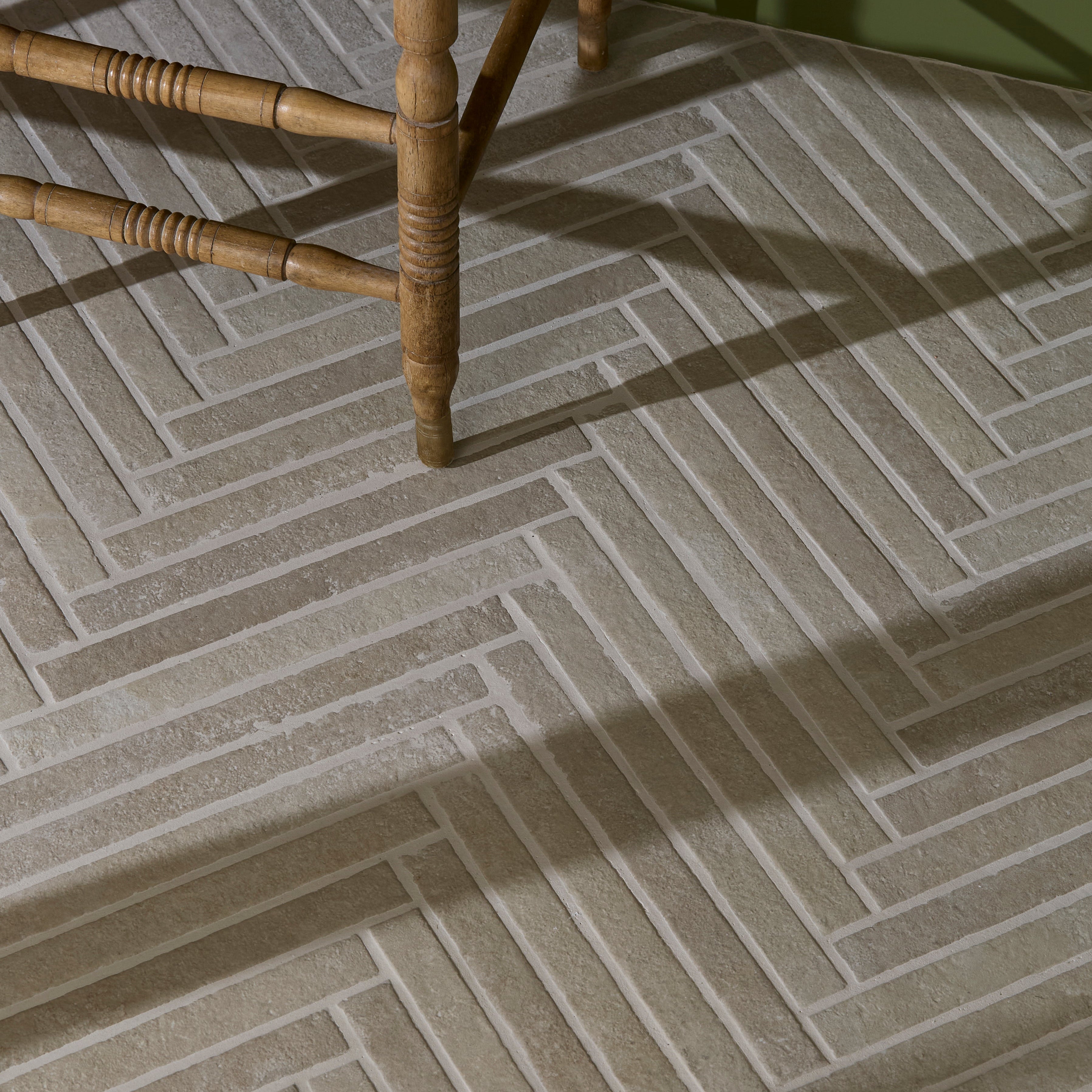 Abbey Porcelain Parquet Blend Wall & Floor Tile 3.8x38cm