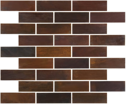 Alchemy Brick Copper Mosaic - Hyperion Tiles