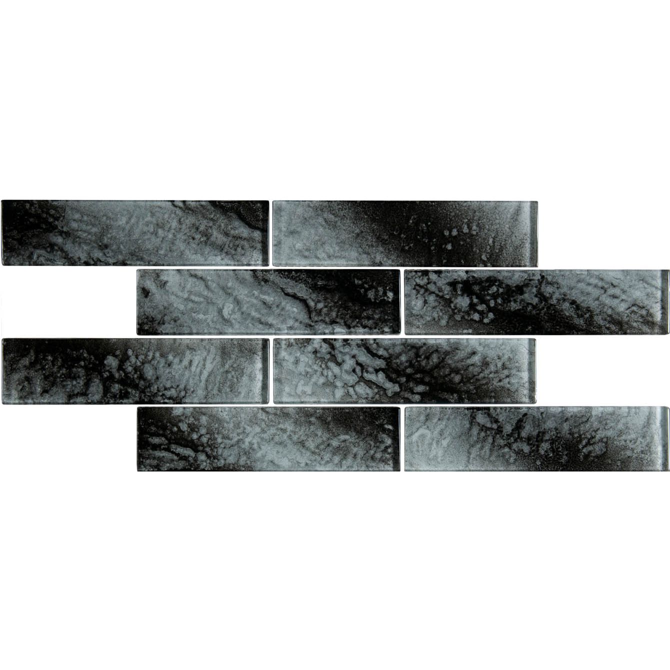 Ammon Brickbond Glass Mosaic Wall Tile