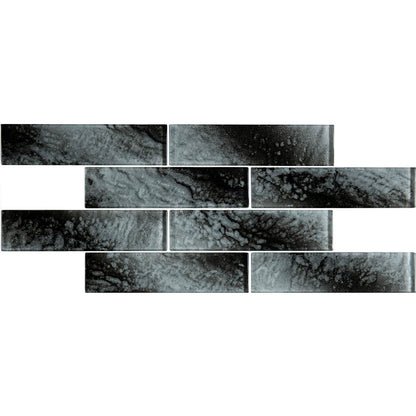 Ammon Brickbond Glass Mosaic Wall Tile