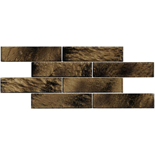 Arabia Brickbond Glass Mosaic Wall Tile - alternate view