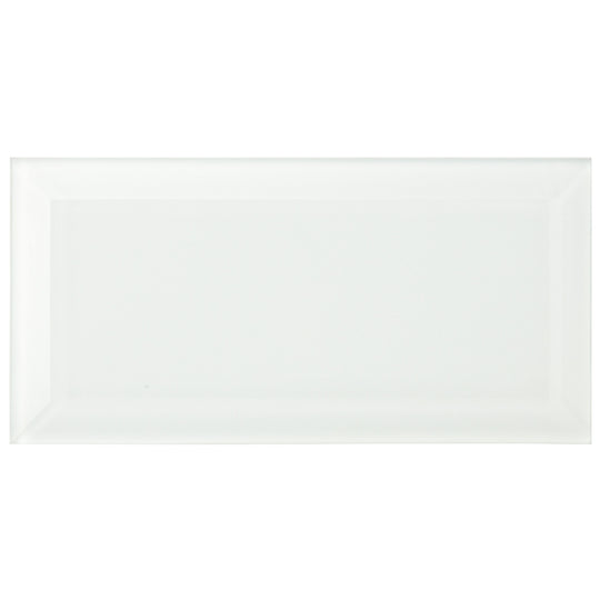 Arctic Clear Bevel Glass 20 x 10cm Wall Tile - alternate view